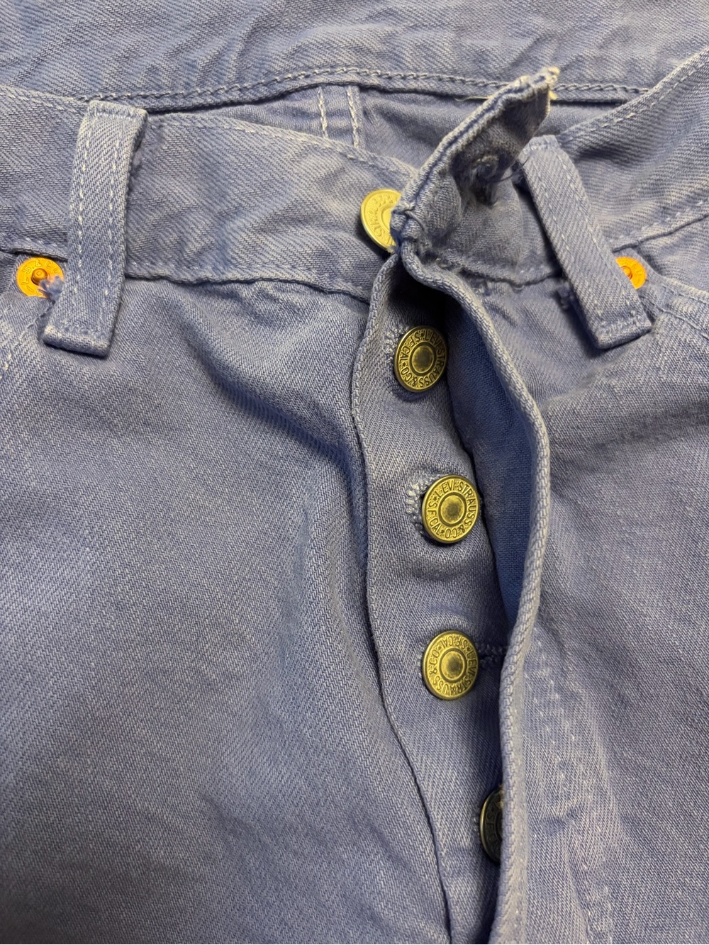 Levi's 501 Original Fit Jeans - Rare Cornflower Blue (W31 x L30) - Picture 7 of 9